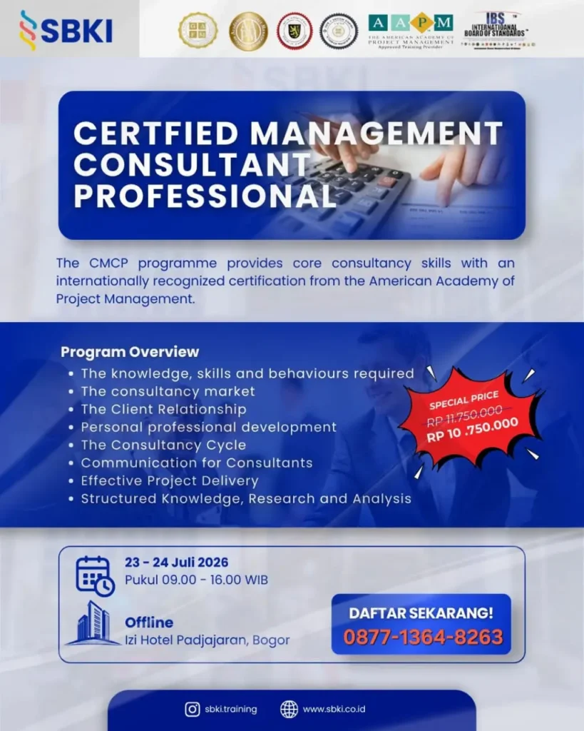 Sertifikasi CMCP Certified Management Consultant Professional