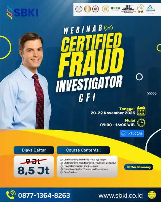 Training dan Sertifikasi CFI Certified Fraud Investigator