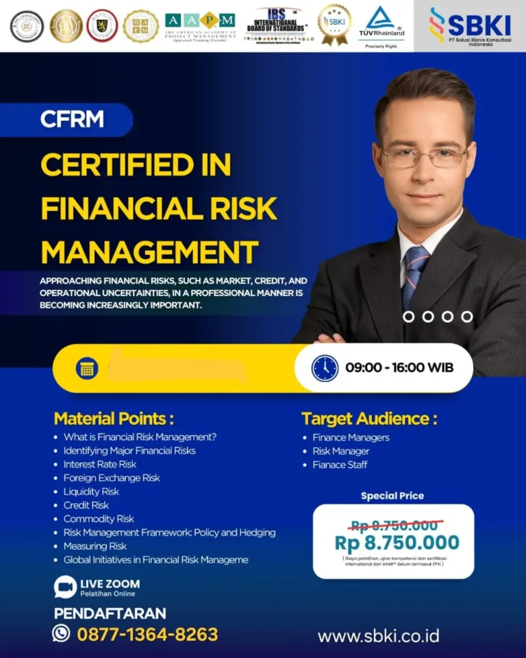Training dan Sertifikasi CFRM Certified Financial Risk Manager
