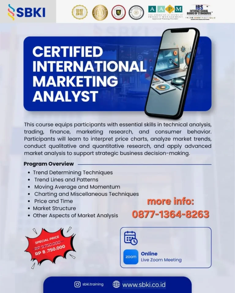 Training dan Sertifikasi CIMA Certified International Marketing Analyst