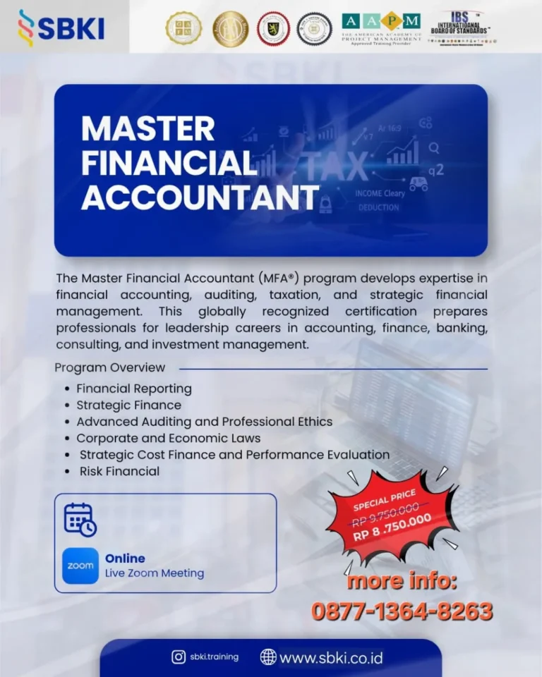 Training dan Sertifikasi MFA Master Financial Accountant