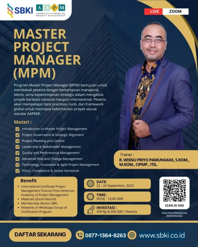 Training dan Sertifikasi MPM Master Project Manager